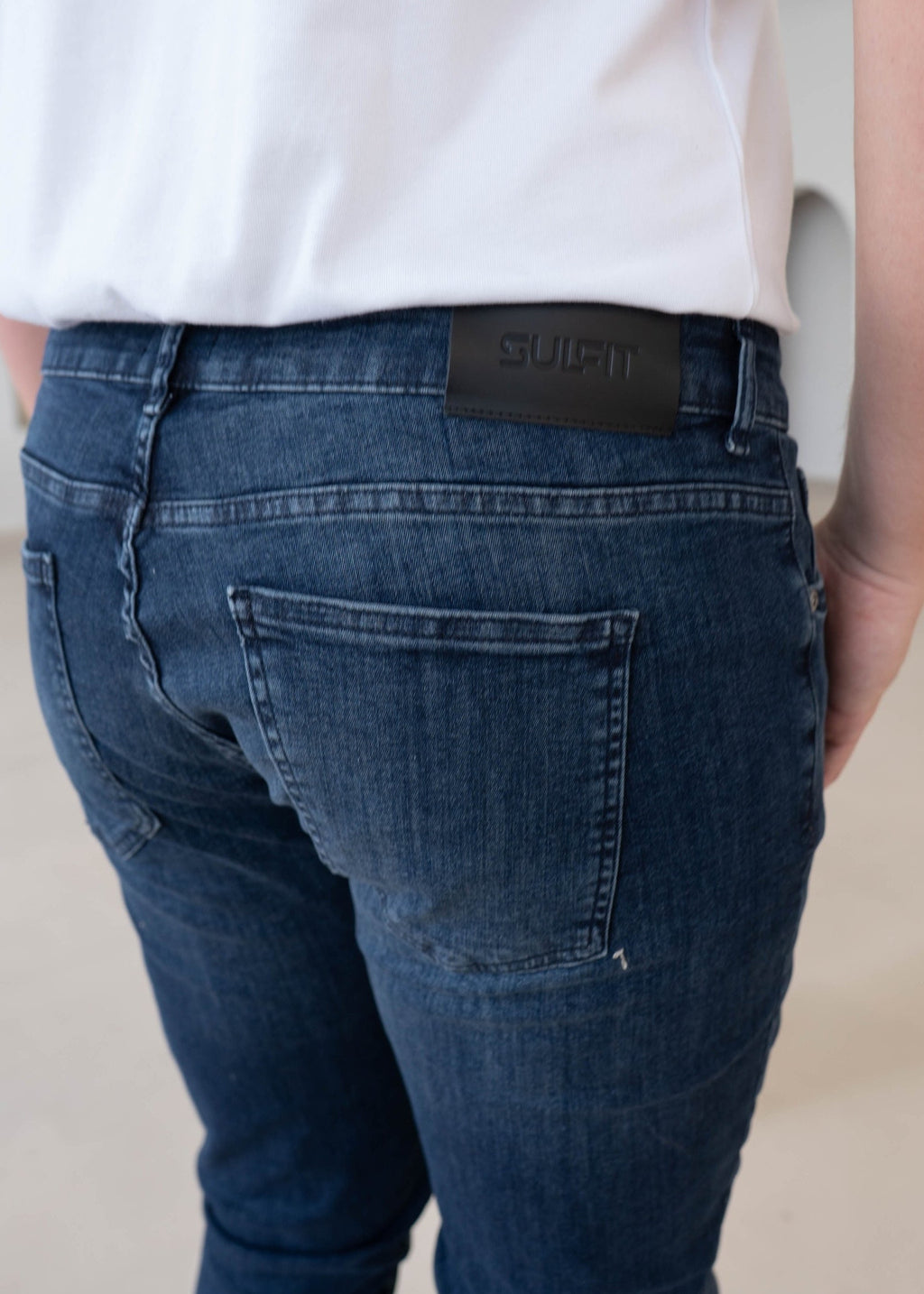 Slim Comfort Jeans In Dark Blue