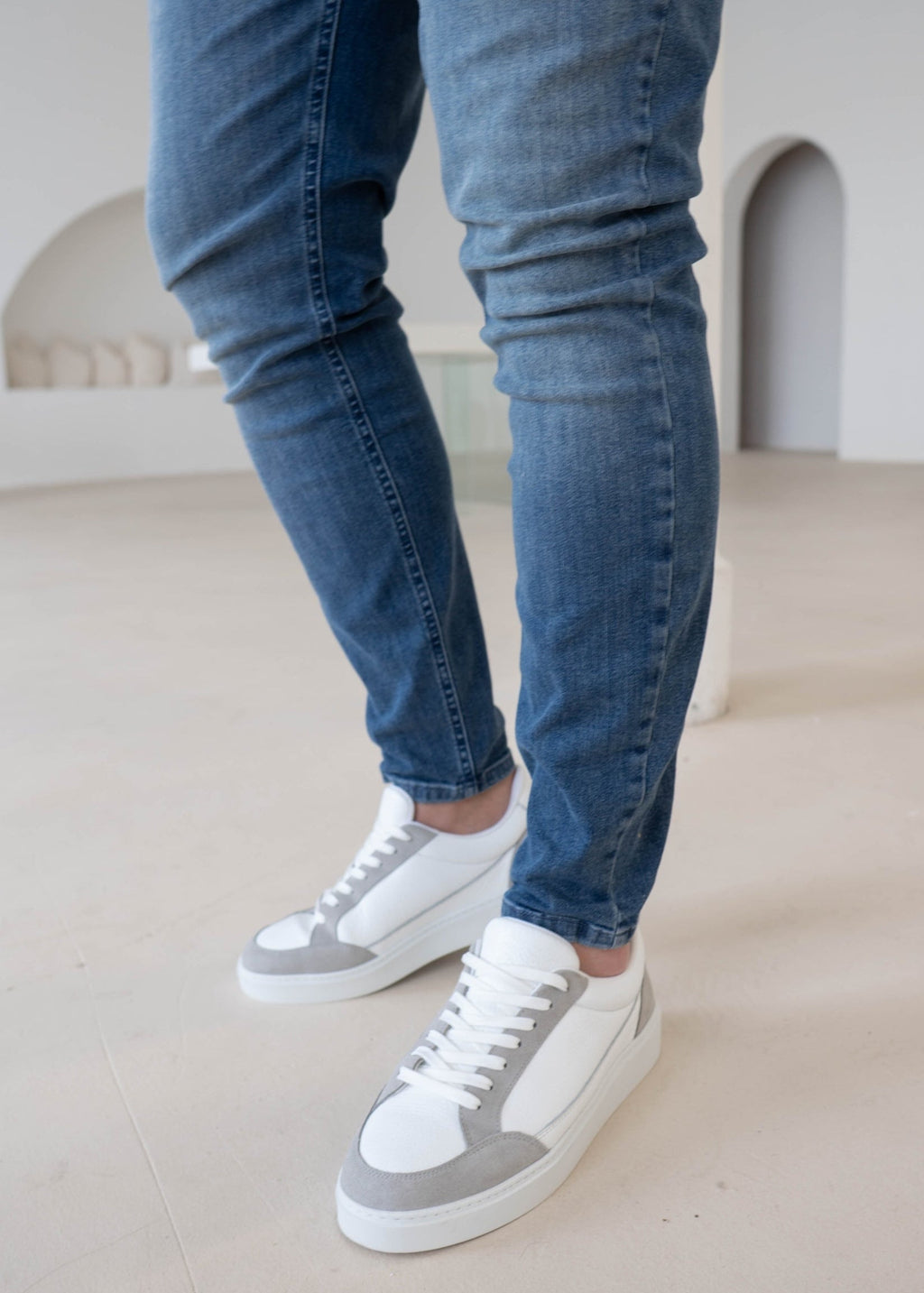 Slim Comfort Jeans In Stone Light Blue