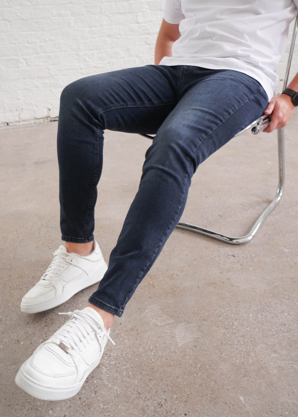 Slim Comfort Jeans In Midnight Dark Blue