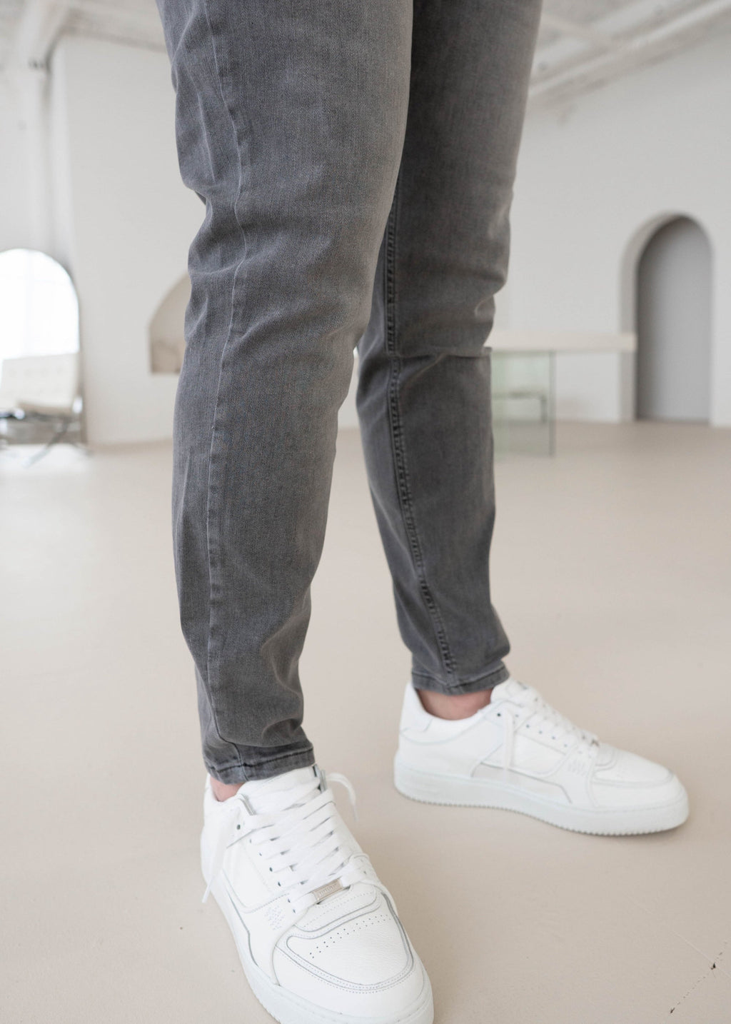 Slim Comfort Jeans In Mid Grey