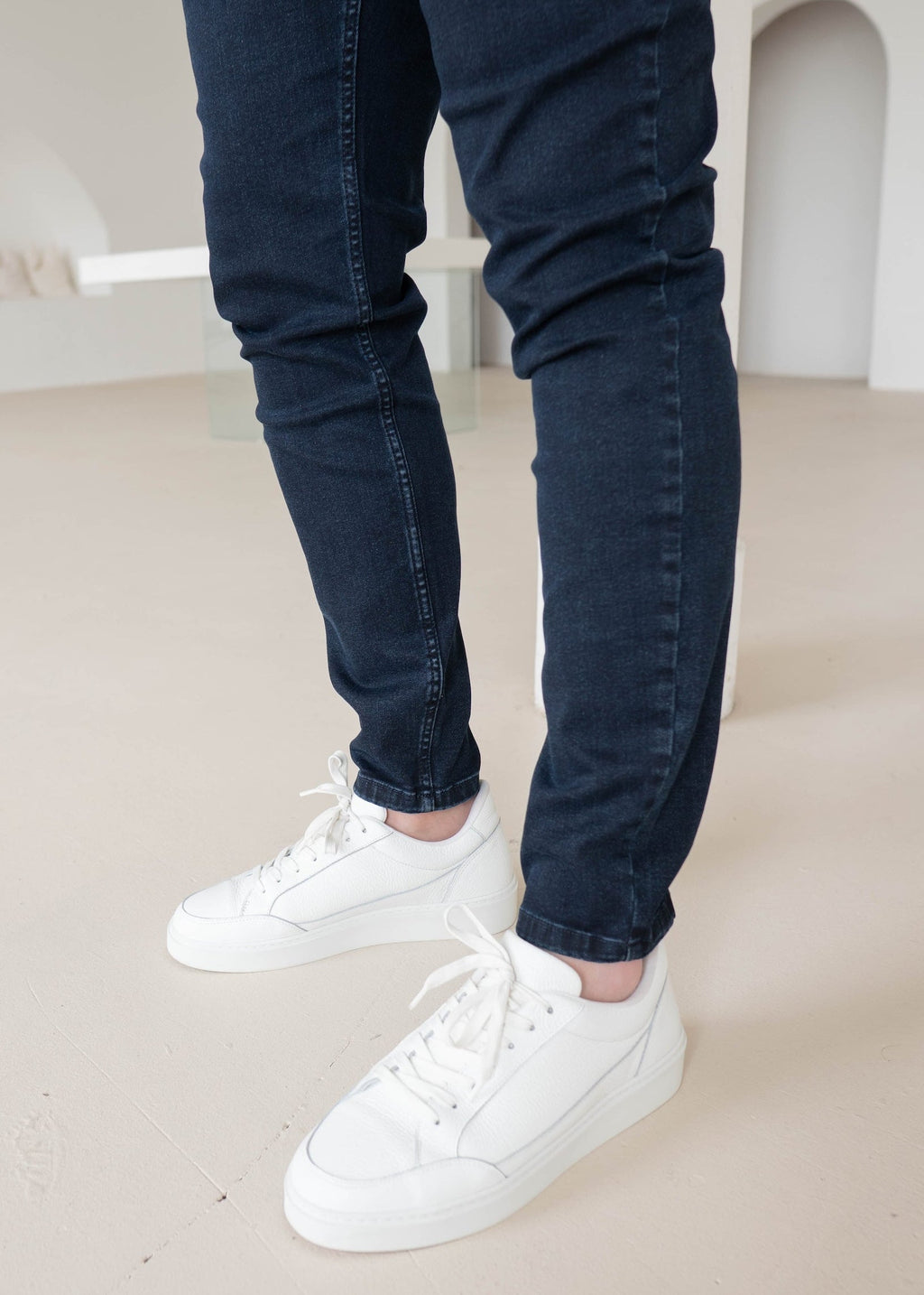 Slim Comfort Jeans In Navy Blue
